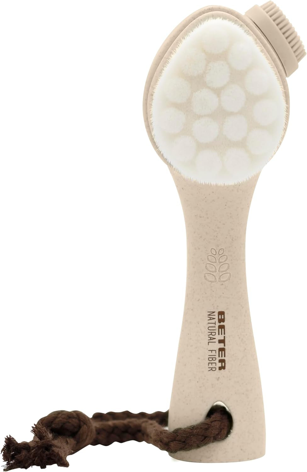 Beter - Cepillo De Limpieza Facial 3 En 1 Natural Fiber - Masajea, Limpia Y Exfolia - Con Filamentos Sintéticos Ideal Para Exfoliar El Rostro, Limpiador Facial De Poros Y Puntos Negros, Skin Care